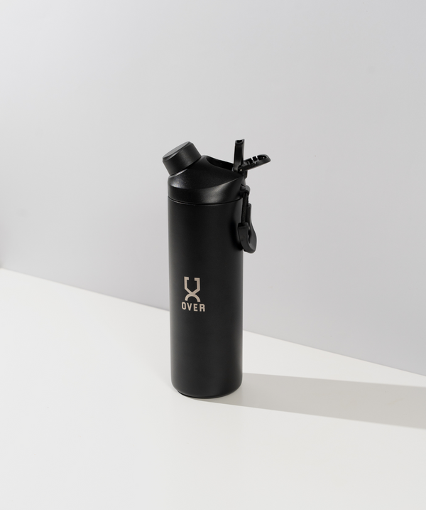 700ML OVER Wave Thermo Duo Lid Flask - Black