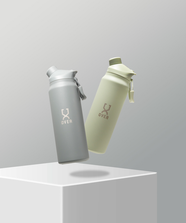 900ML OVER Wave Thermo Duo Lid Flask - Stone Grey