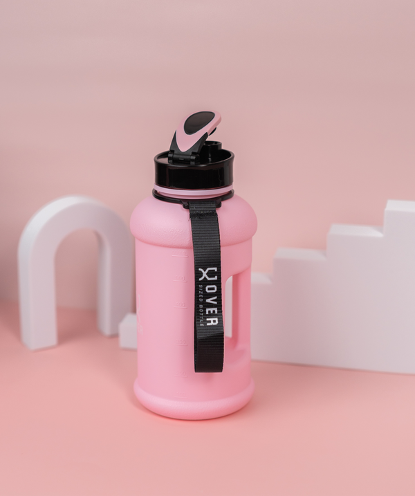 600ML Oversized Mini Bottle with Flip Cap - Mini Pink