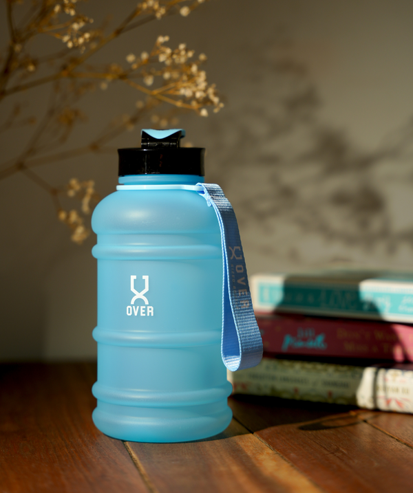 600ML Oversized Mini Bottle with Flip Cap - Baby Blue