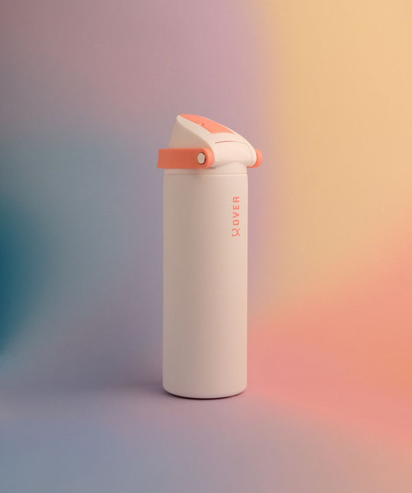 700ML OVER Wave 2.0 Duo Lid Flask - Apricot Glow