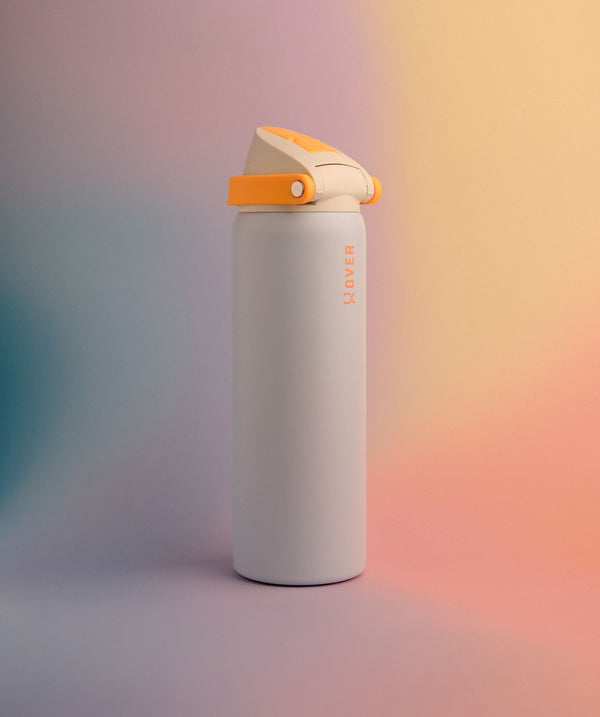 900ML OVER Wave 2.0 Duo Lid Flask - Santorini Sky