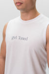 Get Toned Muscle Tank - White