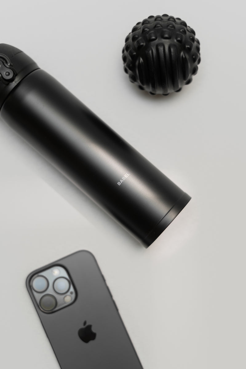 450ml Babel Flip-cap Thermoflask - Black