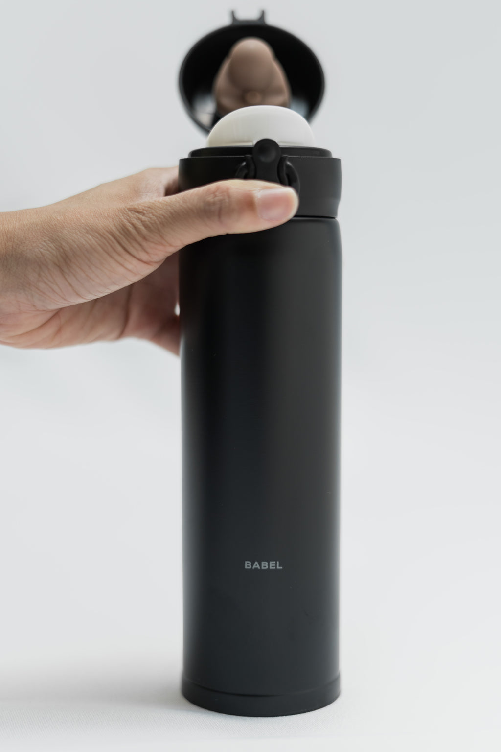 450ml Babel Flip-cap Thermoflask - Black