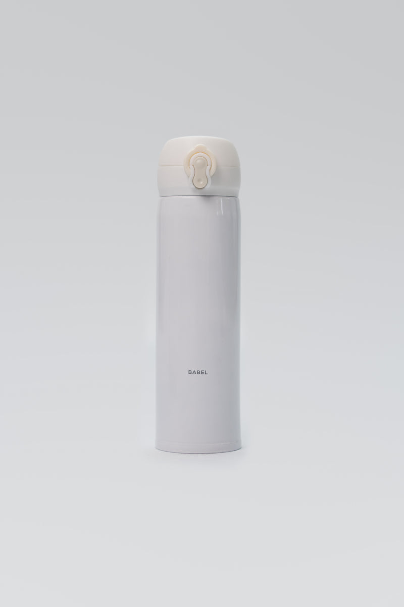 450ml Babel Flip-cap Thermoflask - White