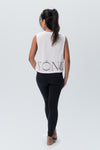 Get Toned Crop Tank Top - White