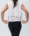 Get Toned Crop Tank Top - White
