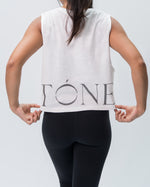 Get Toned Crop Tank Top - White