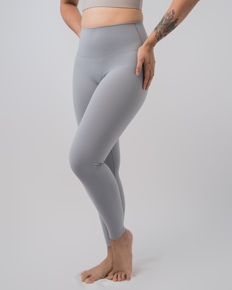 Babel Yoga Leggings - Pastel Grey Blue