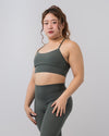 Babel Y-Back Sports Bra - Dark Green