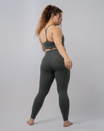 Babel Yoga Leggings - Dark Green