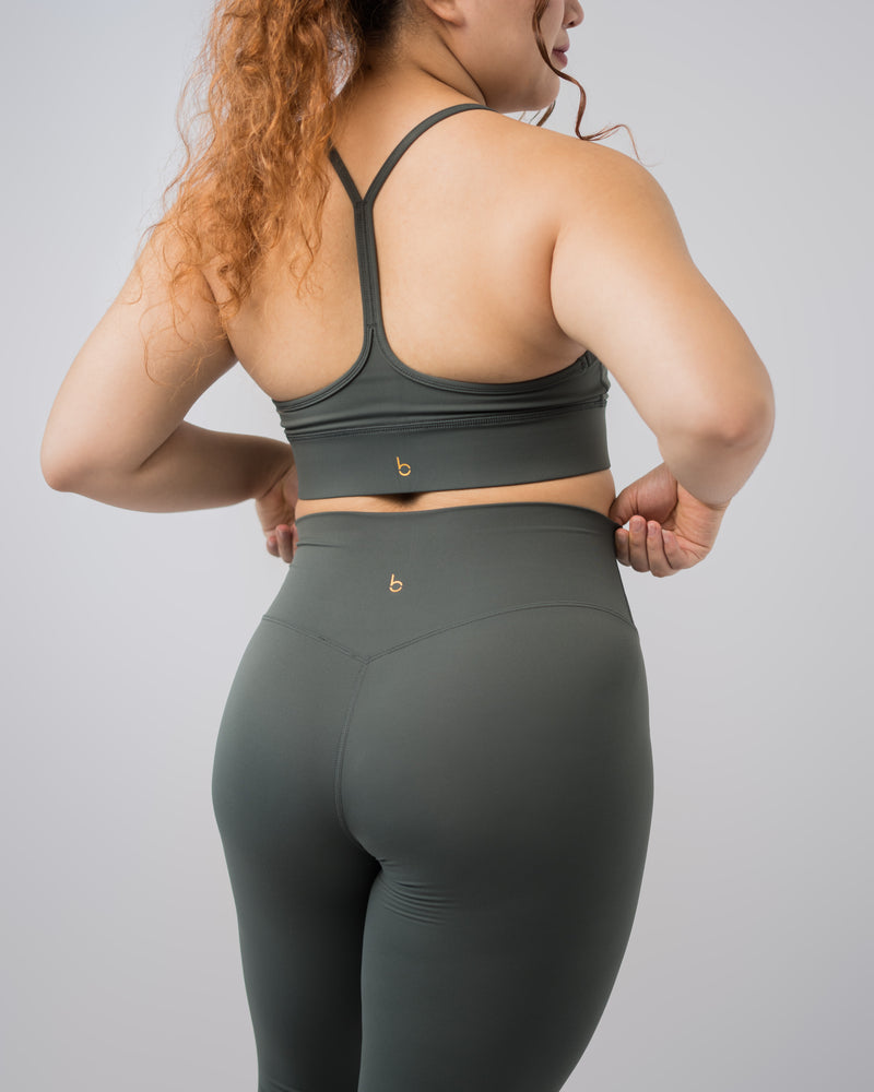 Babel Yoga Leggings - Dark Green