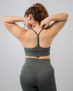 Babel Y-Back Sports Bra - Dark Green