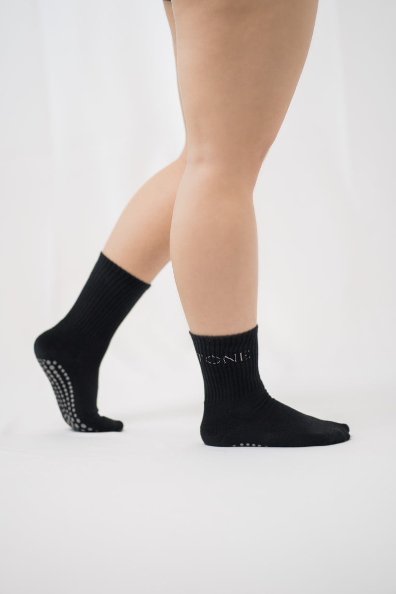 Tone Pilates Grip Sock - Black (Tone in-store Exclusive)