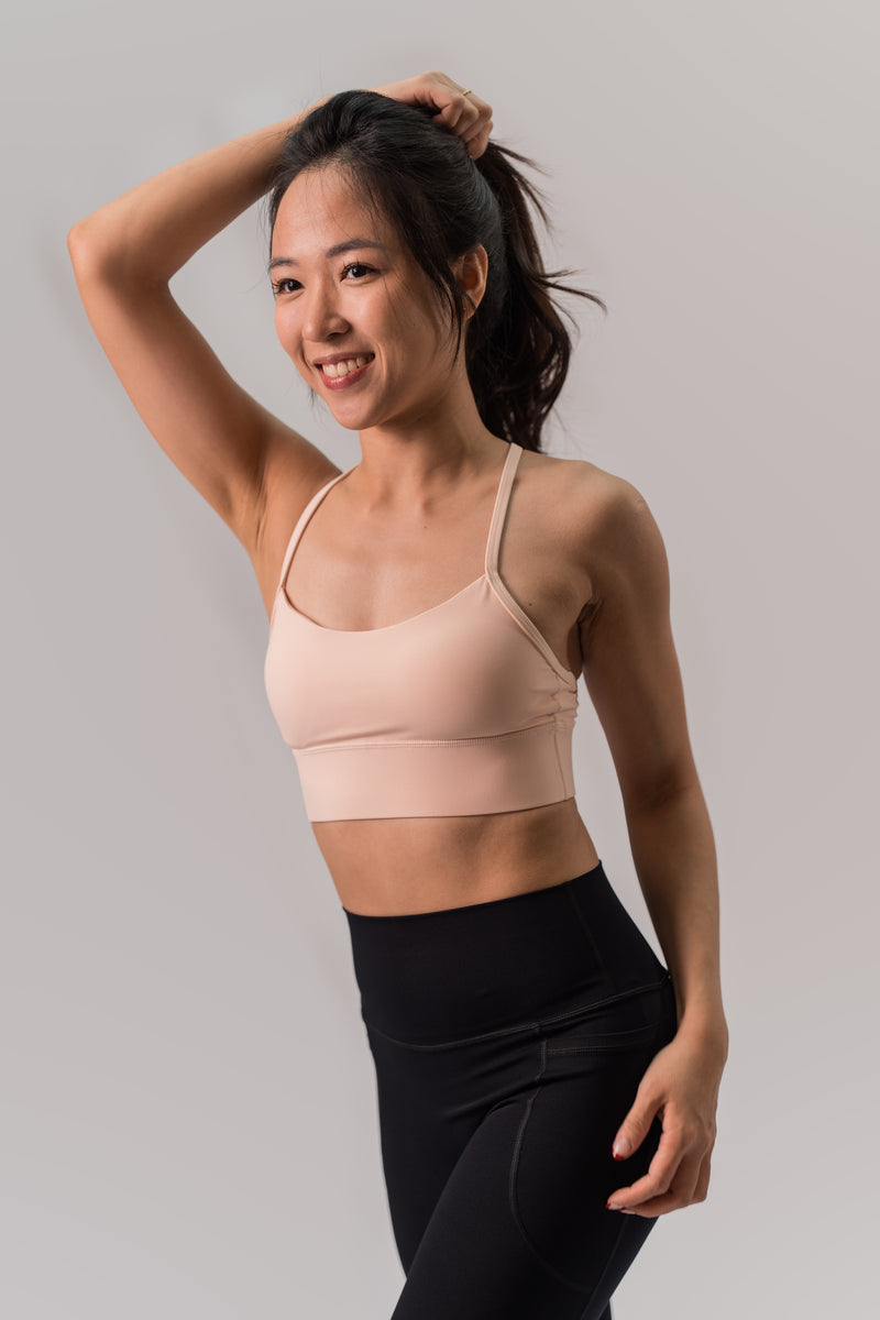 Babel Y-Back Sports Bra - Ballet Pink