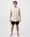 Babel Light Hoodie Tank Top - Grey