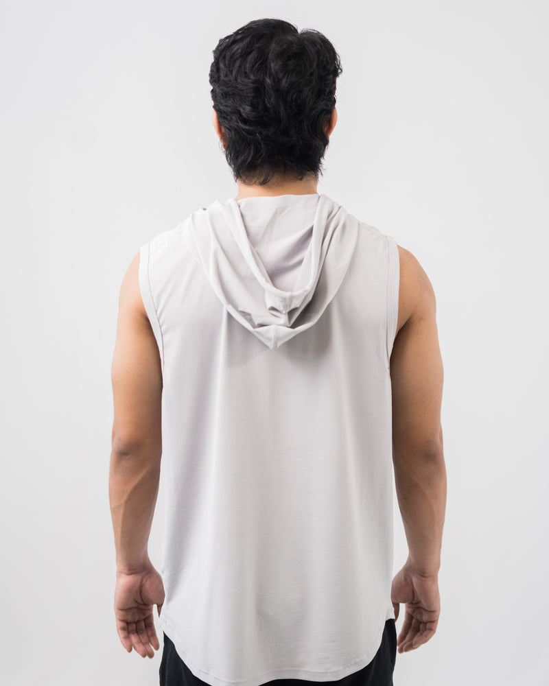 Babel Light Hoodie Tank Top - Grey