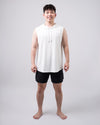 Babel Light Hoodie Tank Top - White