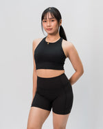 Babel High Neck Sports Bra - Black