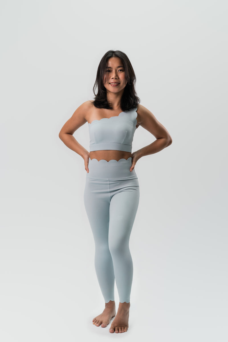 Babel High Waist Wave Legging - Sky Blue