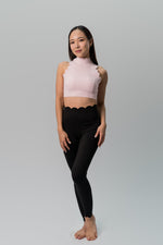 Babel Halter Neck V-Back Wave Sports Bra - Light Pink