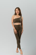 Babel High Waist Wave Legging - Grey Brown