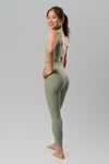 Babel High Waist Wave Legging - Sage Green