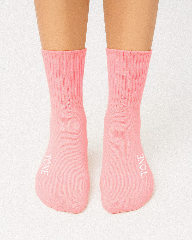 Reformer Time Tone Pilates Grip Sock - Pink