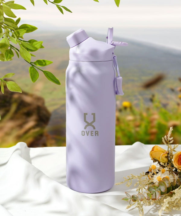 900ML OVER Wave Thermo Duo Lid Flask - Lavender