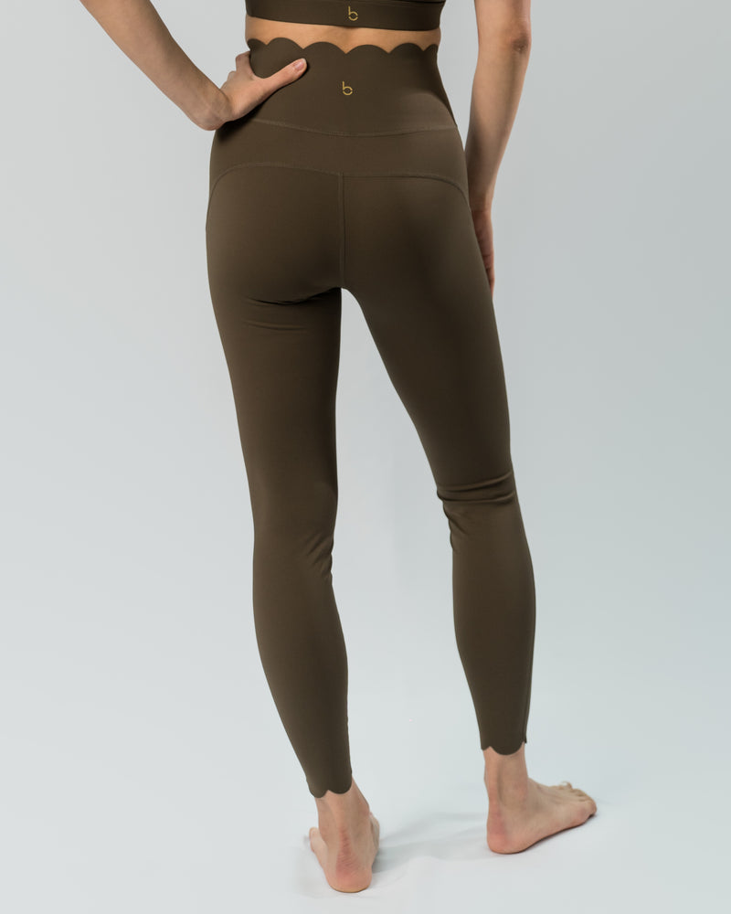 Babel High Waist Wave Legging - Grey Brown