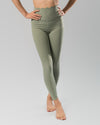 Babel High Waist Wave Legging - Sage Green