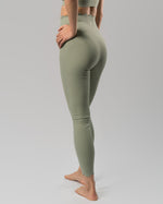 Babel High Waist Wave Legging - Sage Green