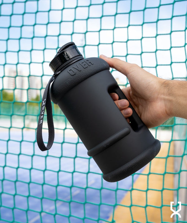 1.5L Oversized Bottle with Flip Cap - Matte Black
